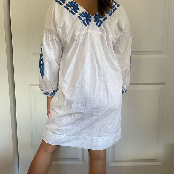 Madewell blue and white mini dress - Picture 7 of 10
